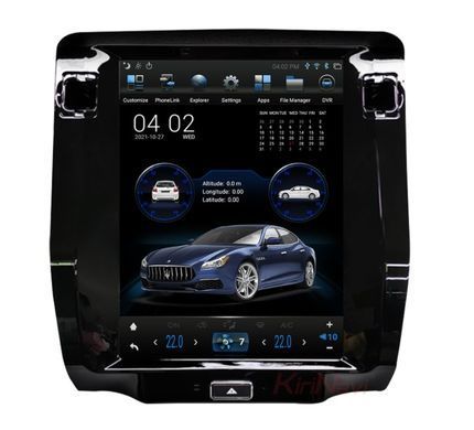 Магнитола в стиле Тесла для Maserati President 2013-2017 г.в. Масерати Президент, Черный, Maserati, Новое, На штатные места