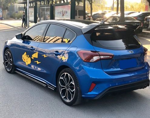 Спойлер багажника шабля Ford Focus Хетчбек 2019 р.в. стиль RS, Черный, Зовнішній тюнінг, Ford, Спойлер, Не требуется, ABS-пластик, Focus, Новое, На штатные места