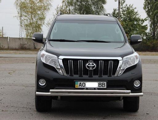 Защита переднего бампера двойной ус Toyota Prado 150 2009-2017 г.в.