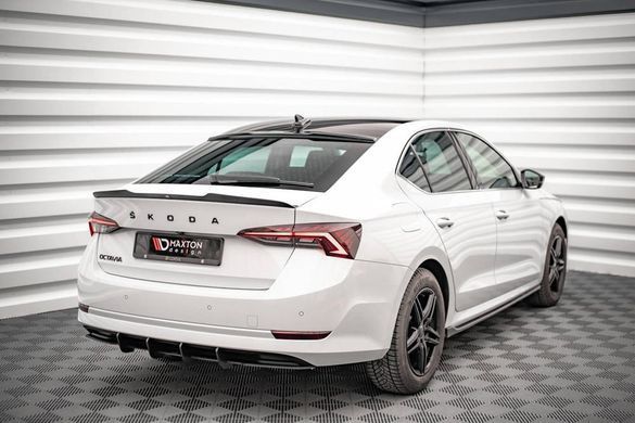 Спойлер крышки багажника ( лип спойлер, сабля ) Skoda Octavia 2020+ г.в. Шкода Октавиа, Черный, Внешний Тюнинг, Skoda, Спойлер, Не требуется, ABS-пластик, Octavia, Новое, На штатные места, Octavia 2020-