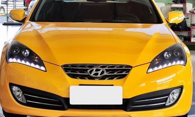 Передні тюнінг лед фари для Hyundai Genesis 2009-2013 р.в. Хюндай Генесис, Hyundai, Альтернативная оптика, Новое, На штатные места