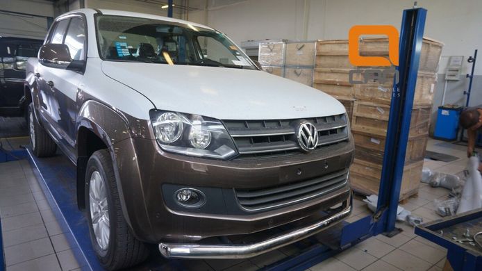 Защита переднего бампера (губа 70 мм) Volkswagen Amarok