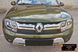 Зимова заглушка решітки радіатора Renault Duster 2015-2017 р.в. Рено Дастер, Черный, Захисні накладки, Renault, Не требуется, ABS-пластик, Duster, Новое, На штатные места, DUSTER 2010-