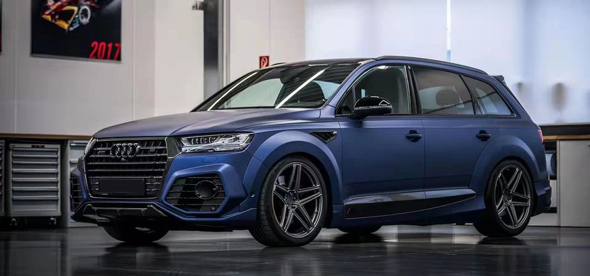 Тюнінг обвіс для Audi Q7 в стилі ABT 2016-2019 р.в. Ауді ку7, Серый грунт (под покраску), Зовнішній тюнінг, Audi, Комплект обвеса, Требуется, Стеклопластик, Q7, Новое, На штатные места, Q7 (4M) 2015-