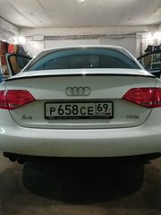 Спойлер багажника ( сабля, лип спойлер ) Audi A4 B8 2007-2012 г.в. дорестайлинг