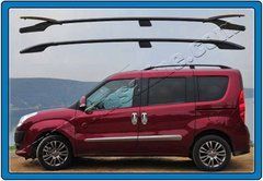 Продольные рейлинги с металической ножкой Fiat Doblo 2010+ г.в.