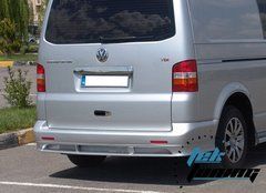 Накладка на задний бампер (юбка, губа) Transporter T5