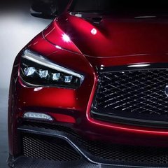 Передние полные лед тюнинг фары Infiniti Q50 2013+ г.в., Внешний Тюнинг, Infiniti, Альтернативная оптика, Q50, Новое, На штатные места, Q50 (V37) 2013-