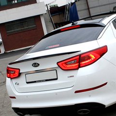 Спойлер багажника (шабля, качиний хвостик) Kia Optima 2014-2016 р.в. Кіа Оптима рестайлінг, Серый грунт (под покраску), Kia, Спойлер, Требуется, ABS-пластик, Optima, Новое, На штатные места, Optima 2010-