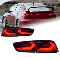 Задні тюнінг лед ліхтарі Mitsubishi Lancer X 2008 р.в. Мітсубісі Лансер Х, Mitsubishi, Альтернативная оптика, Lancer, Новое, На штатные места, LANCER Sedan (CY/Z_A) 2007-