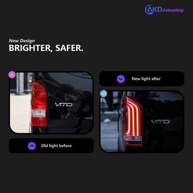Задние лед фонари Mercedes Vito 447 2014+ г.в. Мерседес Вито, Оптика, Mercedes, Альтернативная оптика, Vito, Новое, На штатные места, Vito ( W447) 2014-