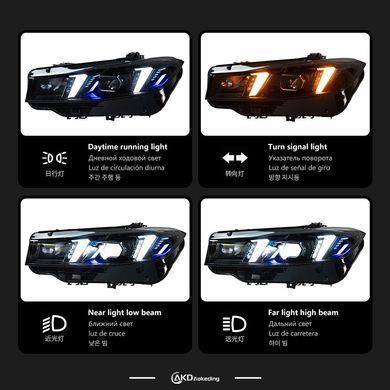 Передні тюнінг лед фари BMW G20 LCI 2023-2024 р.в. БМВ Г20, BMW, 3-Series, Новое, На штатные места