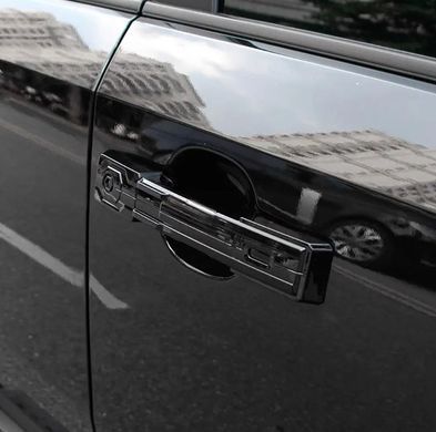 Накладки на зовнішні дверні ручки відкриття дверей для Toyota Prado 250 2024 р.в. Прадо 250, Черный