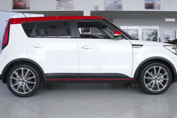 Накладки на колесные арки KIA Soul 2017+ г.в. Киа Соул, Черный, Защитные накладки, Kia, Расширители арок, Не требуется, ABS-пластик, Soul, Новое, На штатные места