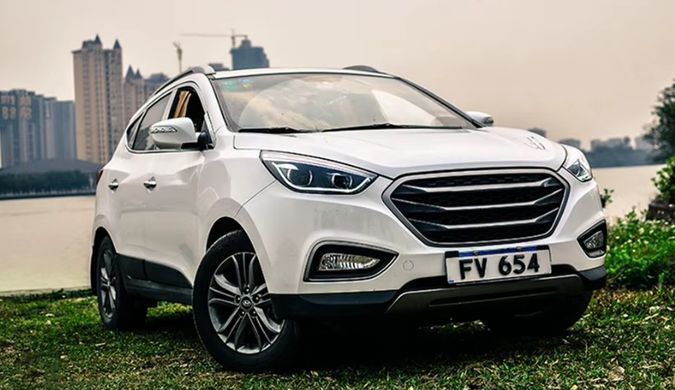 Передние тюнинг лед фары для Hyundai IX35 2009-2017 г.в. Хюндай 35, Hyundai, Альтернативная оптика, ix35, Новое, На штатные места