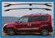 Продольные рейлинги с металической ножкой Fiat Doblo 2010+ г.в.