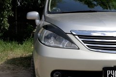 Реснички на фары для Nissan Tiida 2004-2007 г.в.