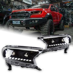 _Передние тюнинг лед фары для Ford Ranger T6 \ Everest 2016-2021 г.в. Форд Ренджер \ Еверест, Ford, Альтернативная оптика, Ranger, Новое, На штатные места