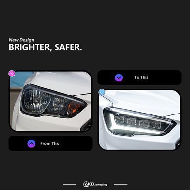 Передние тюнинг лед фары для Hyundai IX35 2009-2017 г.в. Хюндай 35, Hyundai, Альтернативная оптика, ix35, Новое, На штатные места
