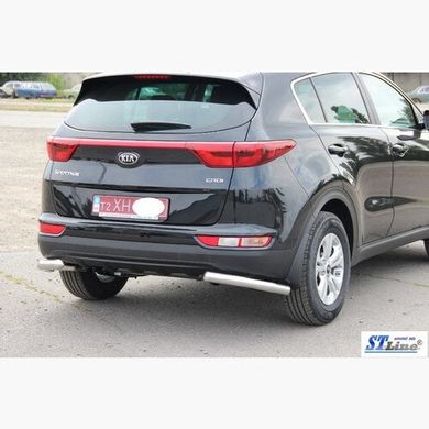 Защита заднего бампера уголки Kia Sportage 2016+ г.в.