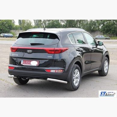 Защита заднего бампера уголки Kia Sportage 2016+ г.в.