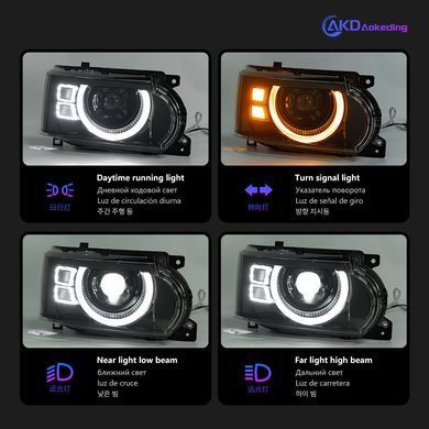 Передні тюнінг лед фари Range Rover Voque \ Sport 2005-2012 р.в. Рендж Ровер, Land Rover, Альтернативная оптика, Новое, На штатные места