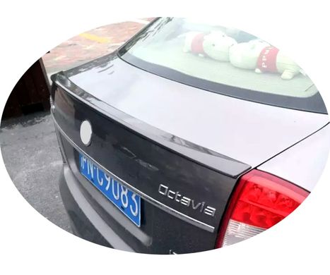 Спойлер багажника ( сабля, лип спойлер ) Skoda Octavia A5 2004-2013 г.в.  ABS пластик, Серый грунт (под покраску), Skoda, Спойлер, Требуется, ABS-пластик, A5, Новое, На штатные места