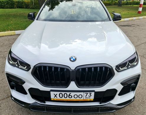 Решітка радіатора ніздрі карбонові BMW X6 G06, Черный, BMW, Решетка радиатора, Не требуется, Карбон, X6, Новое, На штатные места