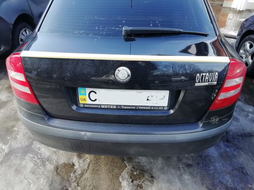 Спойлер багажника ( сабля, лип спойлер ) Skoda Octavia A5 2004-2013 г.в.  ABS пластик, Серый грунт (под покраску), Skoda, Спойлер, Требуется, ABS-пластик, A5, Новое, На штатные места