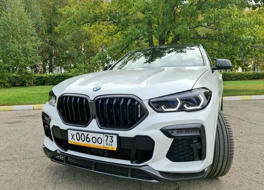 Решетка радиатора ноздри карбоновые BMW X6 G06, Черный, BMW, Решетка радиатора, Не требуется, Карбон, X6, Новое, На штатные места