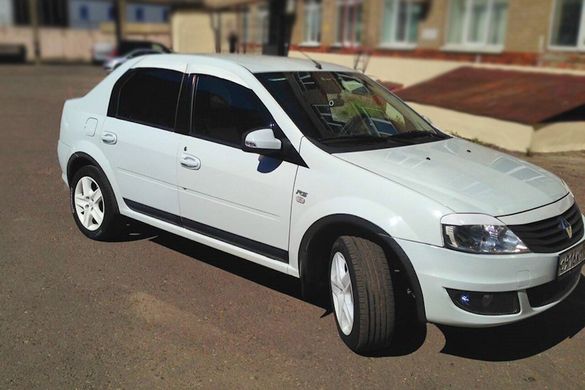 Накладки на колёсные арки Renault Logan 2008-2013 г.в. Рено Логан