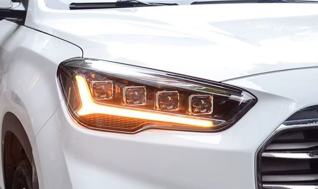 Передние тюнинг лед фары для Hyundai IX35 2009-2017 г.в. Хюндай 35, Hyundai, Альтернативная оптика, ix35, Новое, На штатные места