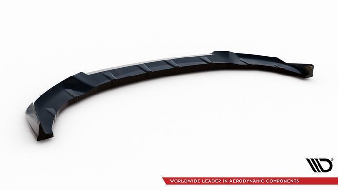 Накладка на передний бампер сплиттер для BMW G60 под М-пакет 2023+ г.в. БМВ Г60, Черный