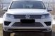 Накладки на передние фары (реснички) Volkswagen Touareg 2010+