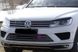 Накладки на передние фары (реснички) Volkswagen Touareg 2010+