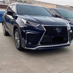 Тюнинг обвес для Toyota Highlander 2020+ г.в. в стиле LX600, Серый грунт (под покраску), Внешний Тюнинг, Toyota, Комплект обвеса, Требуется, Полипропилен, Highlander, Новое, На штатные места, Highlander 2020-