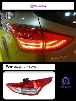 Задние тюнинг лед фонари Ford Kuga 2013-2016 г.в. Форд Куга, Ford, Альтернативная оптика, Kuga, Новое, На штатные места, Kuga (MA) 2013-