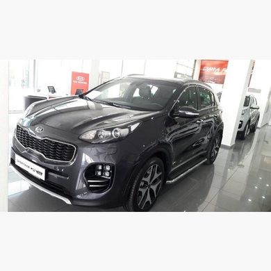 Боковые пороги площадка Kia Sportage 2016+ г.в. Maydos V2