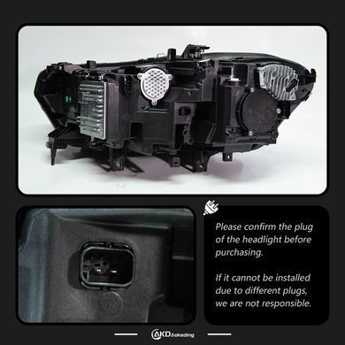 Передні тюнінг лед фари для BMW X6 G06 2018-2023 р.в. БМВ Х6 Г06, BMW, Альтернативная оптика, X6, Новое, На штатные места