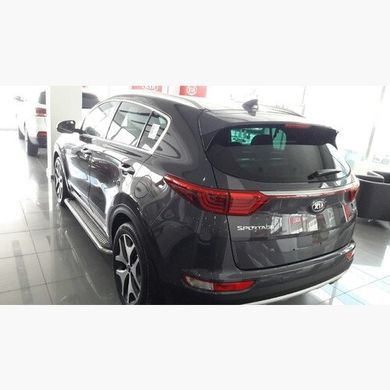 Боковые пороги площадка Kia Sportage 2016+ г.в. Maydos V2