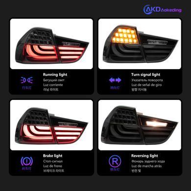 Задние лед фонари для BMW E90 2009-2012 г.в. БМВ Е90, Черный