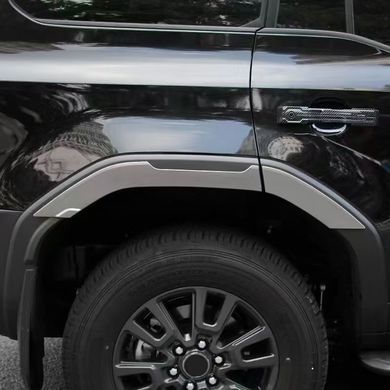 Накладки на арки для Toyota Prado LC250 2024 р.в. Тойота Прадо 250, серый, Toyota, Расширители арок, Не требуется, ABS-пластик, Prado, Новое, На штатные места
