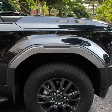 Накладки на арки для Toyota Prado LC250 2024 р.в. Тойота Прадо 250, серый, Toyota, Расширители арок, Не требуется, ABS-пластик, Prado, Новое, На штатные места