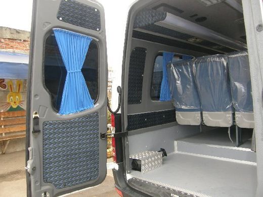 Шторки на окна Mercedes Sprinter 1996-2006 г.в. Длинная база, любой цвет