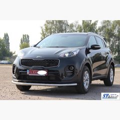 Защита переднего бампера одинарный ус Kia Sportage 2016+ г.в.