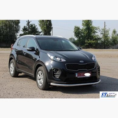 Защита переднего бампера одинарный ус Kia Sportage 2016+ г.в.