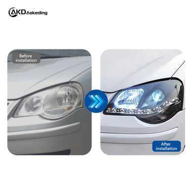 Передні лід фари для Volkswagen Polo/Vento 2006-2010 г. Волксваген Поло