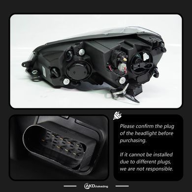 Передние тюнинг лед фары для Volkswagen Golf 7 2012-2019 г.в. Гольф 7, Volkswagen, Альтернативная оптика, Golf, Новое, На штатные места, GOLF VII (5G1) 2012-