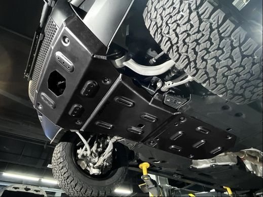Захист двигуна, КПП, роздатки для Land Rover Defender 2020+ г.в. Дефендер, Черный