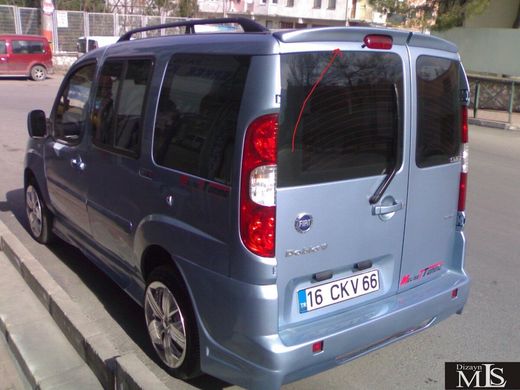 Спойлер на крышку багажника Fiat Doblo 2001-2005 г.в. распашенка